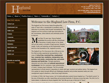 Tablet Screenshot of haglundlaw.com